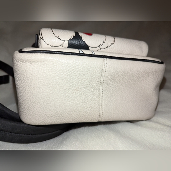 Disney X Coach Mini Court Leather Backpack With Cruella Motif Chalk White EUC - Picture 6 of 14